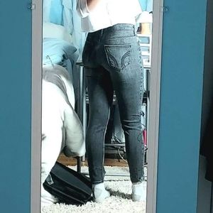 Medium-small Hollister ripped black Jeans